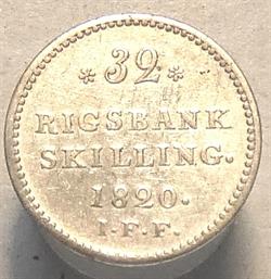 32 Rigsbankskilling 1820
