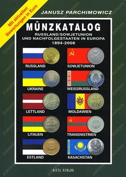 Münzkatalog Russland/Sowjetunion und nachfolgestaaten in Europa.