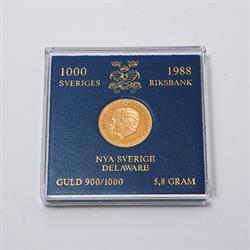 Sveige 1000 kr. 1988. Delaware