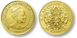 Eventyrmønt, Skyggen, guld.