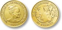 Eventyrmønt, Snedronningen, guld.
